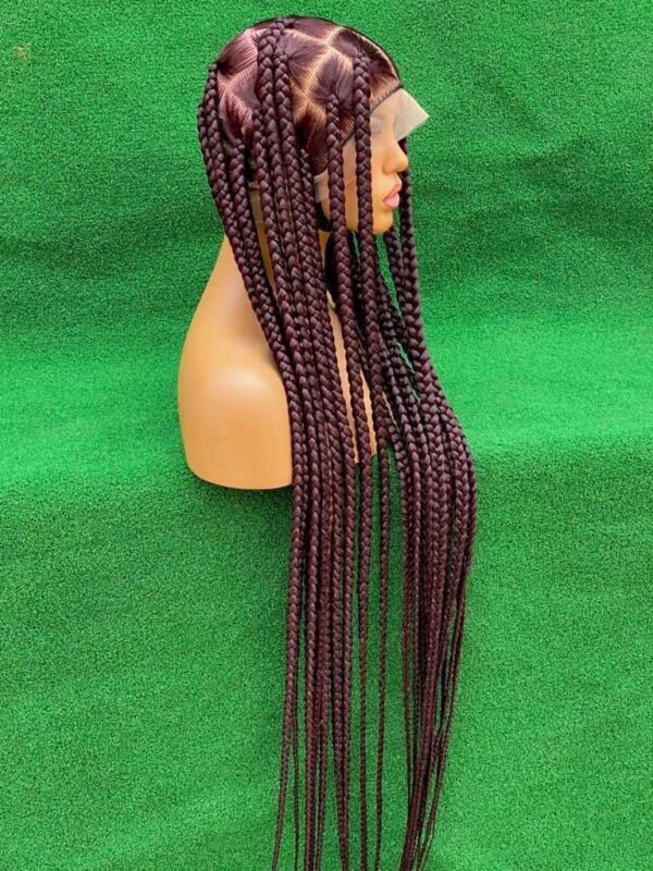 360 Braided wig with beads