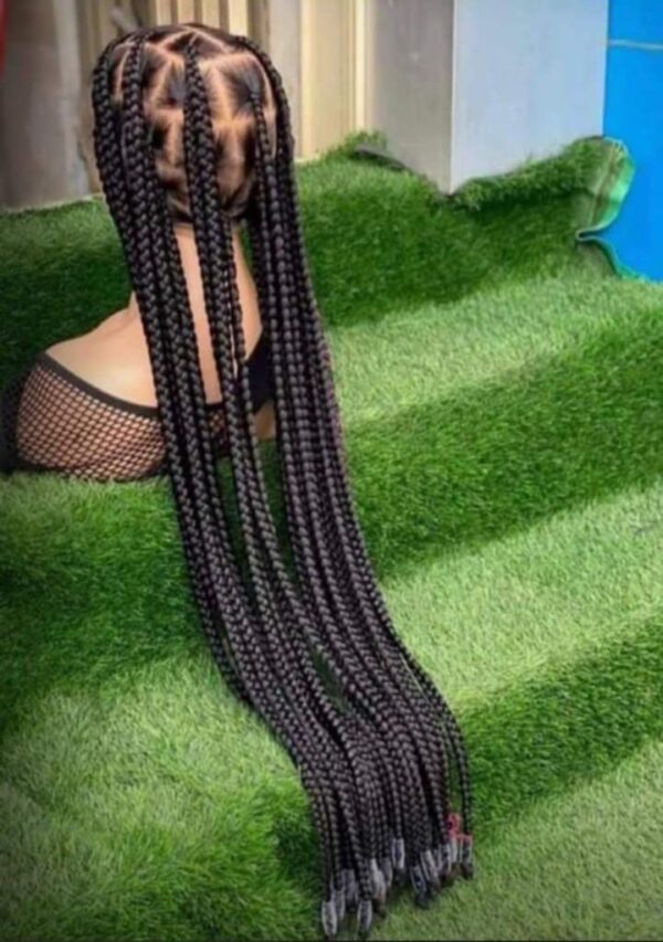 360 Braided wig with beads - Image 2