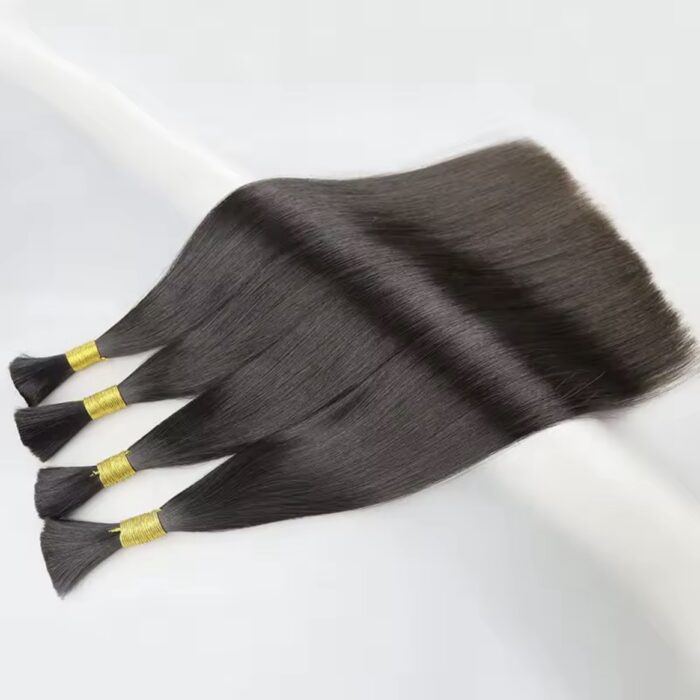 170g 30” Bone straight bundle(s) extension for all type of braids or ponytails